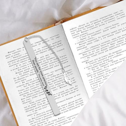 Bible Verse Metal Bookmark Gift Christian Book Marks for Women Men Inspirational Baptism Religious Confirmation Gifts First Communion Gifts Metal Christian Bookmark for Book Lovers Bookworms
