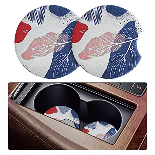 Moly Magnolia 2 Pack 2.75 Inch Car Cup Holder Coasters, Style K - color: Style K