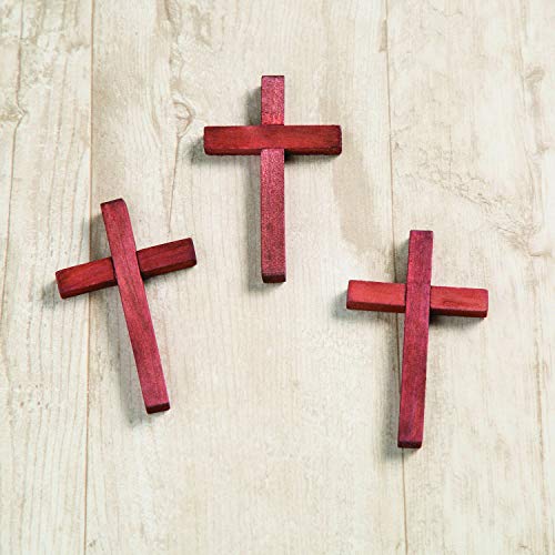 Fun Express Small Wood Cross, Set of 12
