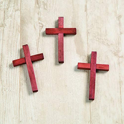 Fun Express Small Wood Cross, Set of 12