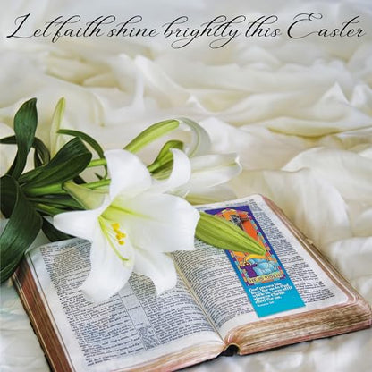His is Risen Nail Cross Pin & Bookmarks - Set of 12 Each - Easter, Church and Sunday School Supplies