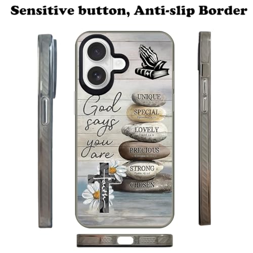 God Cross Wood Grain Phone Case Compatible with iPhone 16 Plus Case - color: Pattern 3, size: for iPhone 16 Plus