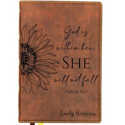 Personalized NKJV Bible, Custom Holy Bible, New King James Version (Sunflower Personalized) - style: Sunflower Personalized