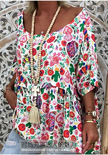 Vintage Natural Round Wooden Beads Long Sweater Chain Strand Necklace Handmade Retro Ethnic Peace Cross Star Wood Beaded Necklace Bohemia Tassel Pendant Neckalce for Women Jewelry-cross