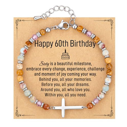 Crystal Cross Bracelet for Women Teen Girls Christmas Birthday Gifts - style: 60th