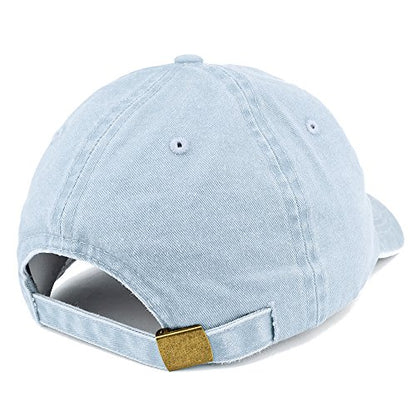 Trendy Apparel Shop Cross Embroidered Washed Cotton Adjustable Cap - color: Light Blue