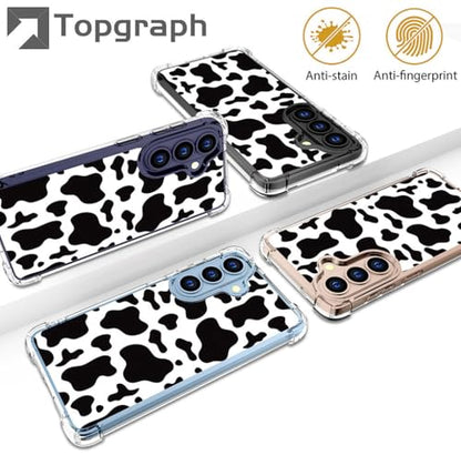 for Samsung Galaxy S26+ Plus Case - Black Cow Print - color: Black Cow Print, size: Galaxy S26+ Plus