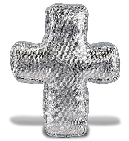 DolliBu Silver Cross Stuffed Plush Toy Gift for Kids and Adults - 3 Inches - size: 3 Inch