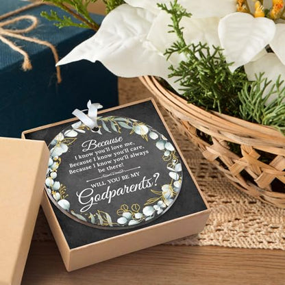 HEXMOZ Godparents Proposal Gift - Godparent Gifts for Baptism - color: Godparents