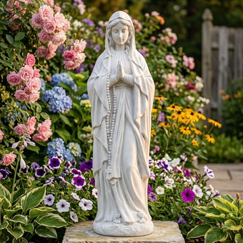 Virgin Mary Praying Statue 29.3 Inch, Religious Outdoor Status - color: Praying Virgin Mary（29.3 Inch）