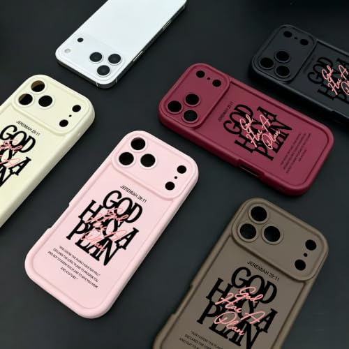 God Has A Plan Christian Phone Case for iPhone 16 - Black - color: Black, size: iPhone 16