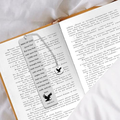 Bible Verse Metal Bookmark for Men Women Inspirational Scripture Bookmarks Religious Gifts Inspirational Christian Bookmark for Women Men Reading Lover Bible Book Markers for Classroom Church