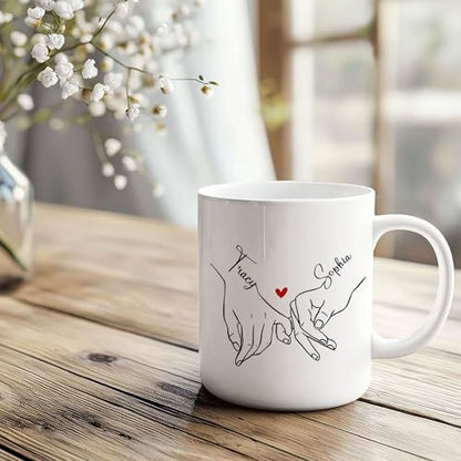 Personalized Besties Forever Mug - Custom Besties Names Crossword Puzzle Mug - Peronalized Sisters Names - Birthday Gift For Best Friend - Long Distance Besties Cup (SOUL-SISTER-M1) - color: SOUL-SISTER-M1