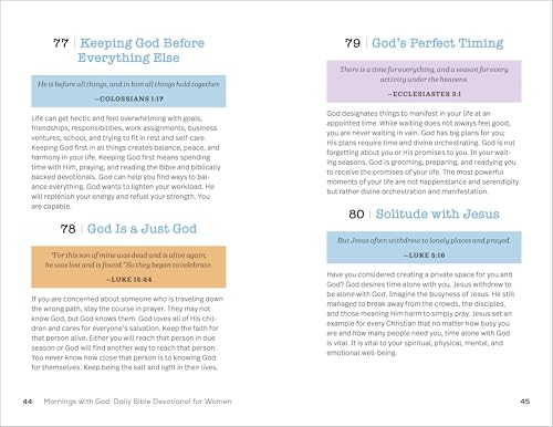 Mornings With God: Daily Bible Devotional for Women: 365 Devotions to Inspire Your Day