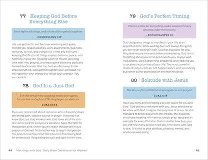 Mornings With God: Daily Bible Devotional for Women: 365 Devotions to Inspire Your Day