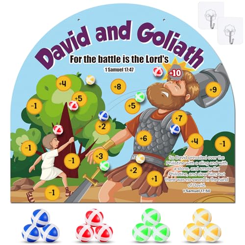 Soulchen David and Goliath Dart Board Game for Kids Religious Activities