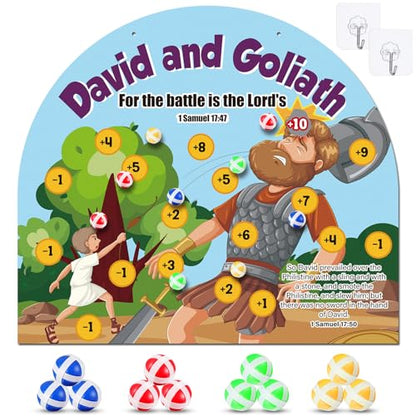 Soulchen David and Goliath Dart Board Game for Kids Religious Activities
