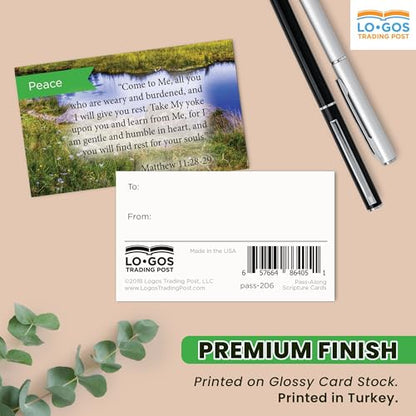 Logos Trading Post Matthew 11:28-29 Pass It On Scripture Cards, Pack of 25 - color: Matthew 11:28-29