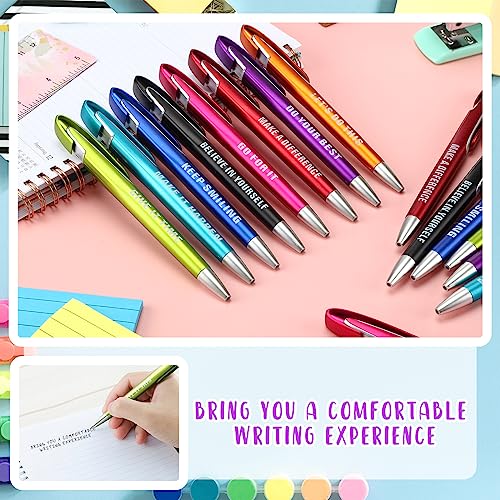 Lincia 100 Pcs Inspirational Ballpoint Pens Bulk, Medium Point, Black Ink - style: Inspirational