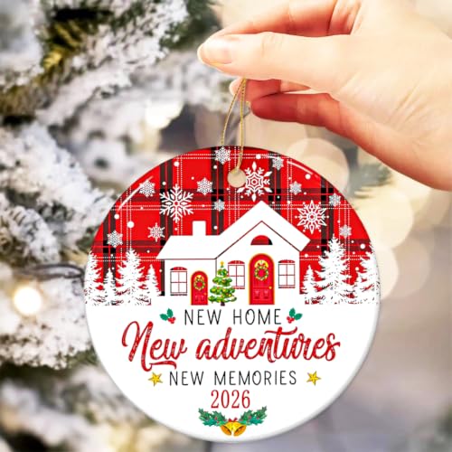 New Home Ornament 2026, House Warming Gifts New Home Christmas Ornament, Housewarming Gift for Homeowners, Couple, Women, First House Apartment Gift Ideas - color: New Home