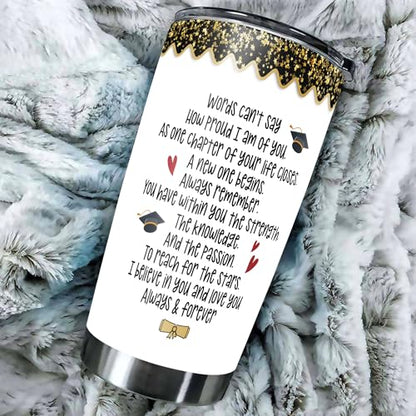 Personalized Graduation Tumbler 2026 Stainless Steel 20 oz 30 oz – Class of 2026 Insulated Travel Coffee Mug with Lid for Women Girls High School Senior - color: Graduation 499