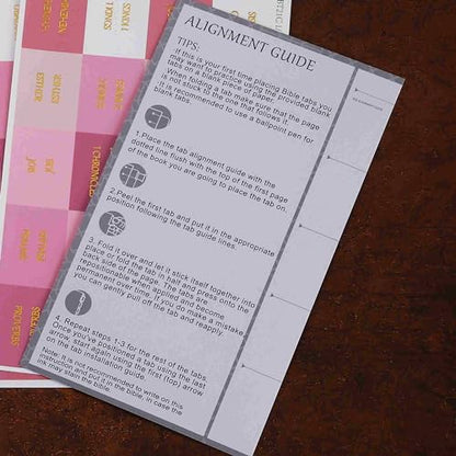 Laminated Bible Tabs, Reposition Large Print Stickers, Easy to Read and Apply Bible Tabs for Women and Man (Gold Foil Pink) - color: Gold Foil Pink