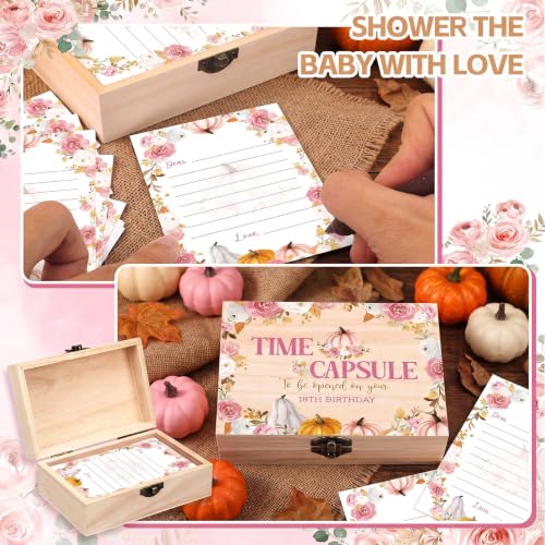 Fuutreo Pink Little Pumpkin Time Capsule Box 1st Birthday Party Games - style: Pink Little Pumpkin
