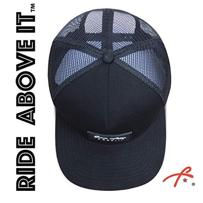Grace Folly Trucker Hat for Men & Women. Snapback Mesh Caps - color: Black