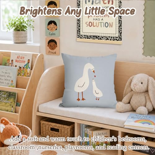 Nursery Decor Pillow Covers 18x18,Kids Room Throw Pillow Cover - color: Goose