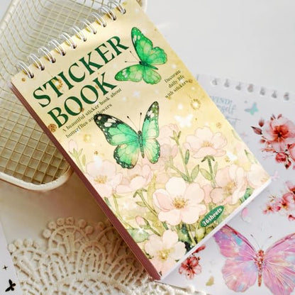 Butterfly Sticker Book 36 Sheets 300+ Pcs Aesthetics Stickers - style: Butterfly