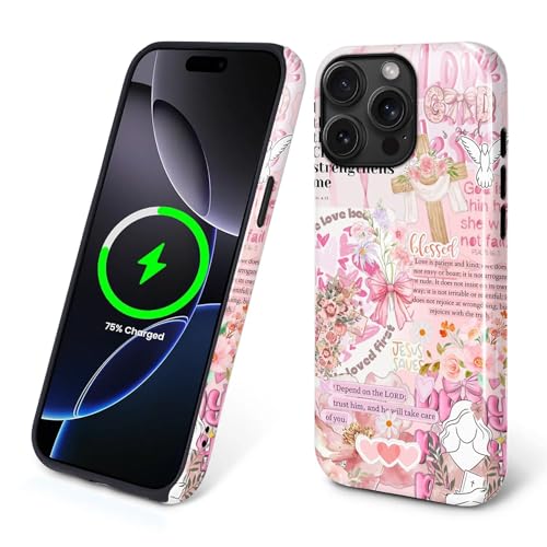 Magnetic Case for iPhone 15 Pro Max, Compatible with Magsafe PC Hard Shell & Silicone Inner Bumper Anti-Scratch Full-Body Cover Shockproof Slim Design Retro Newspaper Collage Religious Jesus - color: Retro Newspaper Collage Religious Jesus, size: iPhone 1