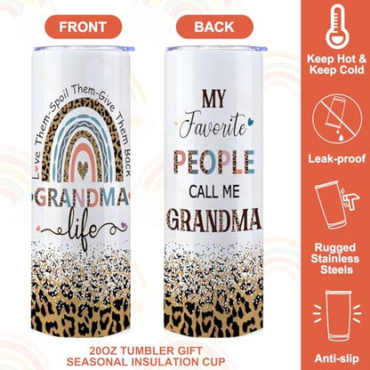 Silkfly 3 Pcs Grandma Thoughtful Gifts Set for Thanksgiving Christmas Day - style: Grandma Life