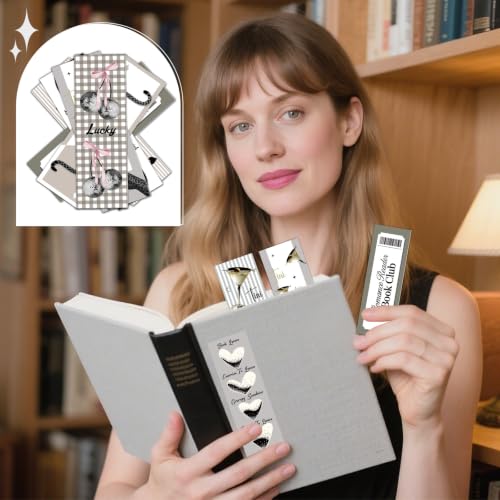 100 Pcs Aesthetic Bookmark Gifts Book Marks for Book Lovers - color: Aesthetic
