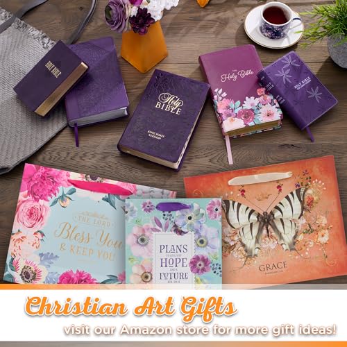 Christian Art Gifts Large Gift Bag with Card & Tissue Paper, Lord Bless You - color: Bless You/Pink, style: Large Landscape