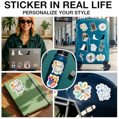 3Pcs I Am Bible Verse Stickers Christian Vinyl Stickers for Bible - color: I Am Christian 2