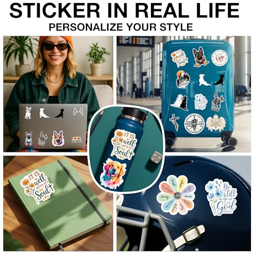 3Pcs Creation of Man Inspired Sticker Christian Stickers Weatherproof Vinyl - color: Creation of Man Inspired