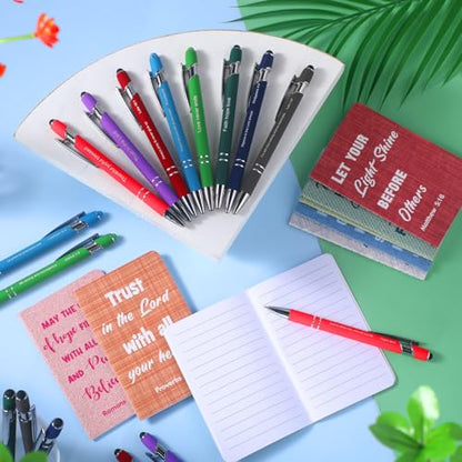 Funrous 32 Pcs Mini Notebooks with Pens Adults Party Favors, Texture - style: Texture