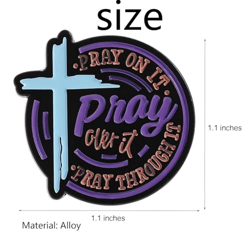 Christian Gifts Inspirational Bible Verse Prayer Brooch Pin Baptism Inspirational Gifts Catholic Gift Religious Jewelry