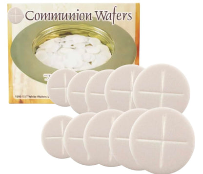 Communion Bread Wafers 1000 Count 1 Inch Unleavened USA Made Kosher Hosts