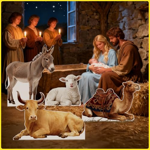 Nativity Camel 1FT Life Size Cardboard Cutout, 1 PC - color: Camel1, size: 1FT