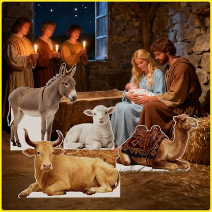 Nativity Camel 3FT Life Size Cardboard Cutout, Standup, 1 PC - color: Camel1, size: 3FT