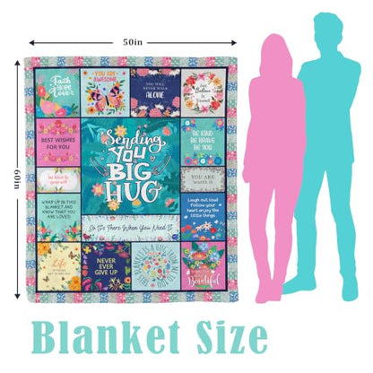 Get Well Gifts for Women, Inspirational Healing Hug Blanket 60"X50" - color: Green-hug