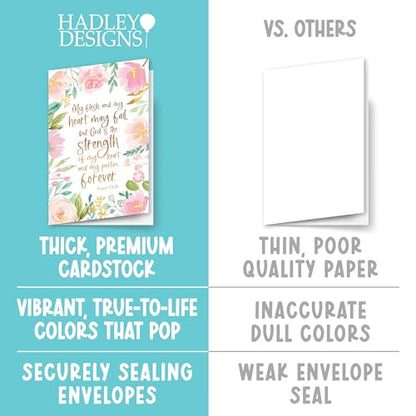 54 Religious Sympathy Cards with Envelopes Christian Sympathy Cards Bulk - style: Floral Pink Blush 54 pcs