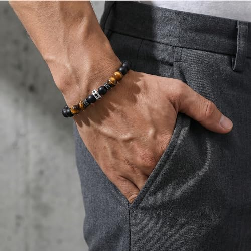 QWNHONEY Cross Bracelet for Men Son Brother Boyfriend Father Dad Husband Father's Day Birthday Christian Religious Faith Graduation Anniversary Christmas Jewelry Gift for Man - style: Graduation Gifts-Graduation gifts for him