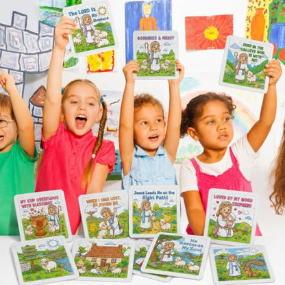 Cinrobiye 24 Pcs VBS 2026 Emerald Isle Coloring Puzzle Kit, Good Shepherd Christian Puzzle Crafts Inspired by Psalm 23 for Vacation Bible School, Sunday School, Church Activities and Group Events - color: Emerald Isle
