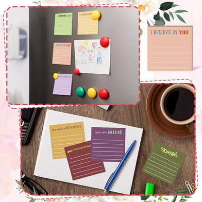 Yinder 24 Pcs Inspirational Sticky Notes Gifts, Appreciation, Retro - color: Retro, size: Appreciation