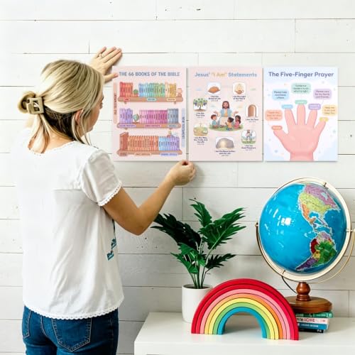 Mr. Pen- Sunday School Bible Poster Set, 11x14 Inches, 15 Posters