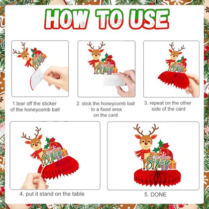 Christmas Table Centerpieces - Christmas Centerpieces for Christmas Party Table Decorations, 9Pcs