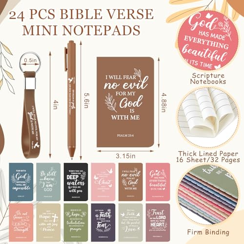 Hollowfly 24 Set/96 Pcs Christian Church Religious Gifts Bulk(Morandi) - color: Morandi