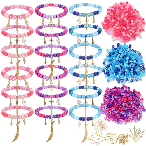 Soulchen 996 Pcs/24 Sets Kpop Party Favors Friendship Beads Bracelets Craft - style: Kpop